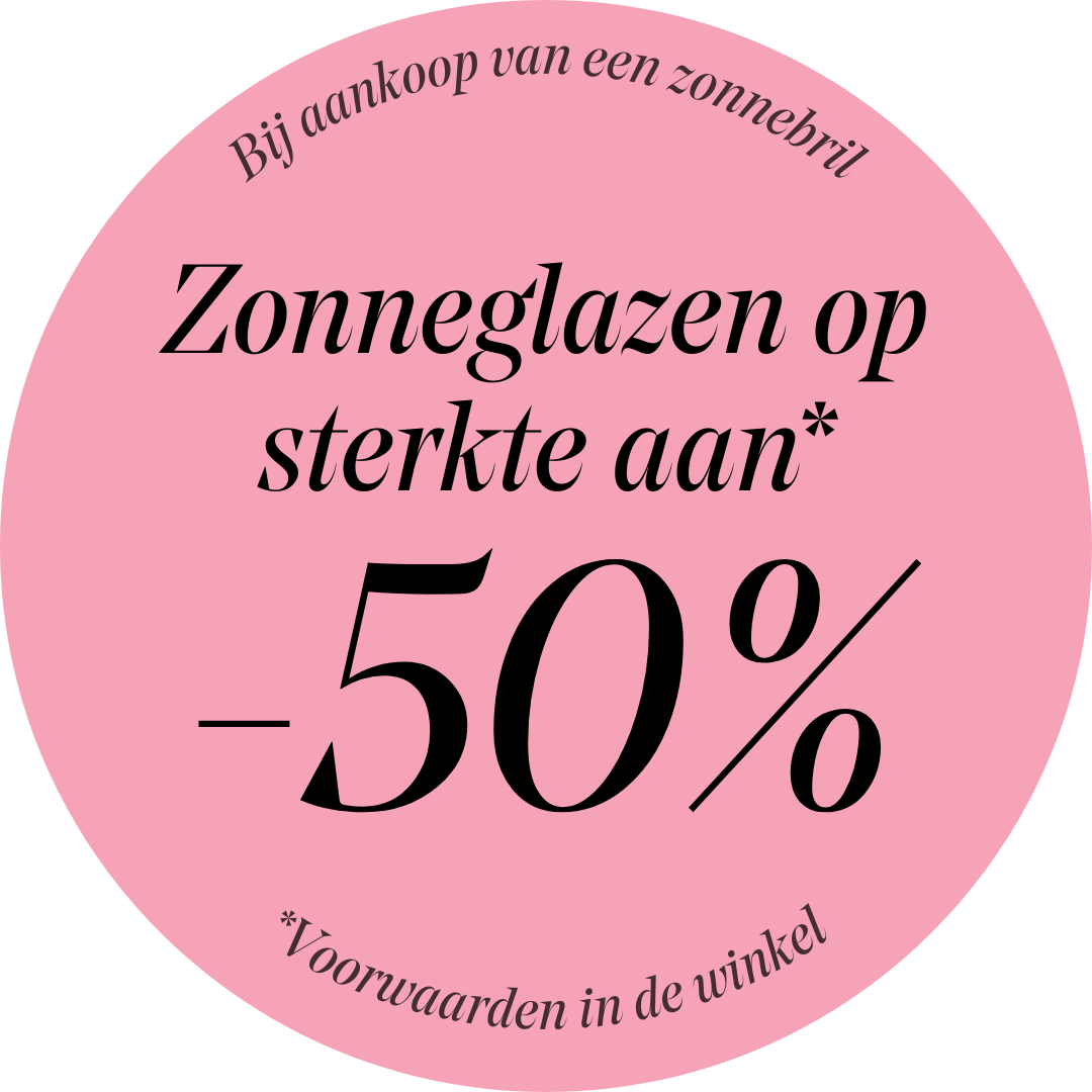 Actiebol zonneglazen op sterkte aan -50%. Voorwaarden in de winkel.